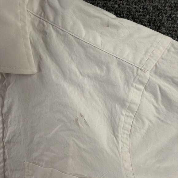 Gitman Bros *** Pinpoint Cotton Oxford 15 33 Point USA White Long Sleeve Men - Picture 3 of 16